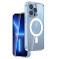 Capa Capinha Magsafe Compatível Com Iphone 11 12 13 14 15 16 Pro Max Anti Impacto Transparente Magnética Cor:iphone 13