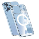 Capa Capinha Magsafe Compatível Com Iphone 11 12 13 14 15 16 Pro Max Anti Impacto Transparente Magnética Cor:iphone 13